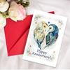 Nuevo Set de Sobres para Tarjetas de Aniversario de Pareja de 1 Tamaño Grande con una Variedad de Exquisitas Tarjetas de Agradecimiento Lote