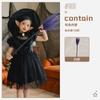 Fantasia de Halloween infantil cosplay noiva fantasma gótico vampiro vestido zumbi bruxa feminina saia elf