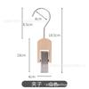 Haya clip individual para colgar calcetines clip para bufanda de seda Haya clip individual de madera multifuncional para sombrero gancho de pared para tienda de ropa de mujer