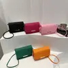 Bolsa de Ombro Cruzada Versátil Simples Casual Estilo Ocidental Nova Moda Inverno Padrão de Crocodilo