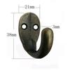 Gancho de pared antiguo para baño, doble agujero, bronce, gancho para ropa de baño, gancho para sombreros, gancho para toallas, gancho para adornos