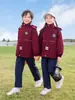 Chaquetas Infantiles 3 en 1 para Otoño e Invierno, Uniformes Escolares, Uniformes de Primaria, Ropa Gruesa para Niños, Ropa de Exterior para Niñas