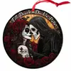 Colgante de Bruja Acrílico Transfronterizo de 15 cm 3 mm / 20 cm 2.5 mm Decoración de Pared de Disco Colorido de Halloween