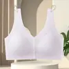 Sujetador Transparente para Mujer, Simple, sin Aros, Copas Fijas, Push-Up, Anticaída, Transpirable, Broche Frontal