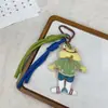 Estilo Coreano Nuevo Tela Rellena de Algodón Gato y Conejo de Dibujos Animados Llavero Delantal de Moda Conejo Broche Colgante Accesorio Versátil para Bolso