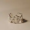 Anillo de Perla Estilo Chino Phalaenopsis para Mujer, Exquisita Artesanía Calada en Forma de Pétalo, Anillo Abierto Ajustable con Sensación Elegante y Fresca