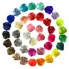 Flores de Capullos de Rosa Tridimensionales de 5 cm Transfronterizos Capullos de Flor de Rosa de Cinta de 2.5 cm Accesorios para Ramo DIY Flores