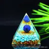 Bola de cristal 73 estilos pirámide transfronteriza bola de cristal grava pirámide artesanías para el hogar adornos de resina