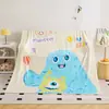 Bonita manta de franela de dibujos animados para niños, manta para el almuerzo, aire acondicionado, edredón, sofá, manta pequeña para dormitorio individual