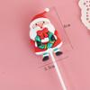 Adornos enchufables para decoración de pastel de Navidad calcetines campanas viejo muñeco de nieve árbol de Navidad caja de regalo cumpleaños horneado enchufable