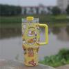 Taza de Coche de 40 oz Taza de Agua Sanrio Taza Labubu Gran Capacidad Termo de Acero Inoxidable 304 para Uso en Casa