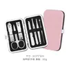 Set portátil de 7 piezas para cera de oídos y corte de uñas de acero al carbono, apto para hombres y mujeres, regalo para uso doméstico, personalizable con logo