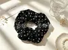 Scrunchies de Tela Estilo Vintage al por Mayor, Cintas para el Cabello Coreanas con Bordado Floral a Cuadros, Suministro para Tiendas de Accesorios, Directo de Fábrica