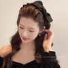 Faixa de Cabelo com Laço Estilo Francês para Mulheres 2025 Nova Moda Faixa de Cabeça para Roupa Externa para Lavar o Rosto Presilha de Cabelo de Alta Qualidade Acessório de Cabelo