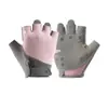 Guantes de Fitness para Mujer, Guantes Finos de Medio Dedo para Levantamiento de Pesas, Gimnasio, Ejercicio con Mancuernas, Deportes, Ciclismo, Antideslizantes, Transpirables, Protección de Muñeca