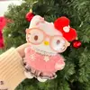 Nuevo Llavero de Peluche Original Hello Kitty Invierno Nuevo Conjunto Cálido Colgante de Bolsa de Regalo Gato Kt
