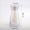 Vaso de Vidro Fresco Estilo Europeu decoração flor seca sala de estar transparente moderno simples design ins ornamento pequenos ornamentos