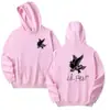 Sudadera con cuello redondo de estilo callejero nueva y moderna europea y americana para hombre y mujer, Sudadera casual, Una pieza Envío directo, Blanco y Rosa