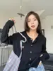 Chaqueta Cardigan de Punto con Bordado de Oso de Diseñador para Mujer 2026 Invierno Nuevo Nicho Versátil Holgado Adelgazante Top