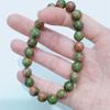 Pulseira de Pedra Ágata Olho de Tigre Cristal Natural 8mm Fashion Simples Círculo Único Contas Redondas Joia Transfronteiriça Pulseira de Obsidiana