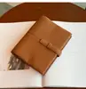 Cuero Genuino Suave A6 Piel de Oveja Cuaderno Portátil de Viaje Bloc de Notas de Negocios de Gama Alta Portatarjetas de Identificación Cuaderno