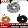 Cadena de Bolitas de Acero Inoxidable de 2.4 mm al por Mayor para Fabricantes Cadena Sencilla Versátil de Perlas Onduladas Cadena para Accesorios de Bricolaje Collar de Acero de Titanio