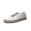 Estación Europea Guangzhou Zapatos de Hombre Hechos a Mano de Alta Gama Zapatillas de Cuero Nuevas Zapatos Blancos Versátiles para Hombre Zapatos Casuales Estilo Coreano Modernos