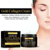 Crema de colágeno dorado transfronteriza reafirmante para la piel, hidratante, humectante, desalinización, líneas finas, crema antiarrugas lote