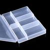 HENGJIA HENGJIA Popular Caja de Almacenamiento de Señuelos de 5 Compartimentos Transparente Impermeable Caja de Equipo de Pesca Luya