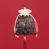 Bolsita de Fragancia para el Festival del Bote del Dragón con Borlas de Estilo Antiguo, Colgante de Bolsita con Aroma Floral de Lujo, Accesorio para Hanfu, Bolsa Vacía de Artemisa para Sachet al por Mayor