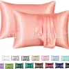 Funda de almohada Amazon aprobada por el fabricante, funda de almohada de satén de seda helada, funda de almohada de satén de seda, funda de almohada Aliexpress