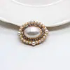Gota de óleo Pérola trevo de quatro folhas sapato com furo fivela diy acessórios de liga quadrada oval cristal acessórios de cabelo aplique material de diamante