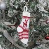 Decoraciones navideñas Calcetines decorativos navideños Calcetines para regalo Calcetines de lana de punto Calcetines navideños jacquard Bolsas para regalo