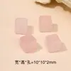 Acessórios de Contas Espaçadoras Cubo de Açúcar de Cristal Natural Feitos à Mão Pulseira DIY Colar Pingente Água-marinha Quadrado Pequenos Acessórios Atacado