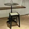Banqueta de Madeira Maciça Nórdica, Banqueta Empilhável de Rattan, Banqueta de Restaurante, Banqueta Doméstica, Banqueta Quadrada Simples para Sala de Estar, Banqueta Comercial