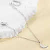 Conjunto de Brincos e Pulseira Estilo Casual Elegante Simples Moda Transfronteiriça, Combinação Sol e Lua Brilham Juntos, Estilo do Oriente Médio
