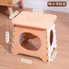 Taburete plegable de plástico para uso doméstico, resistente y duradero, taburete pequeño para niños, silla apilable portátil nueva, personalizable