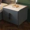 Simples Ins Light Luxury Cabinet Quarto Mesa de Cabeceira Pequeno Gabinete de Gaveta Simples Moderno Gabinete de Armazenamento Rock Board Armário de Fim de Cama