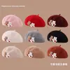 Boina Infantil para Niñas, Nueva Elegante Boina para Niña Otoño/Invierno 2026, Gorro de Felpa para Bebé Primavera/Otoño