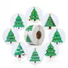 Pegatinas de Árbol de Navidad Temáticas Navideñas Transfronterizas de Dibujos Animados para Niños, Lindos Materiales para Diario, Pegatinas Decorativas, Pegatinas para Sellar
