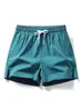 Pantalones Cortos de Seda Helada para Hombre Verano Nuevos Deportivos Sueltos Transpirables Shorts de Running Entrenamiento Físico Secado Rápido Pantalones de Longitud Media