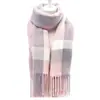 Bufanda Nueva para Mujer Invierno Estilo Japonés y Coreano Combinación Total Cuadros Cálida Engrosada Bufanda para Pareja Estudiante Moderna Sensación de Alta Gama Chal