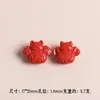 Cuentas Espaciadoras de Nube de Fortuna de Cinabrio Rojo Arena Roja Barril de Seis Caracteres Mantra Accesorios Hechos a Mano para Bricolaje Venta al por Mayor