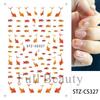 Nuevas pegatinas de uñas transfronterizas viento fresco simple pequeño pez lindo pez dorado koi pegatinas de pegamento para uñas