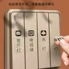 Pegatinas para Interruptores de Luz Decorativas para Pared Etiquetas Recordatorias Simples para Enchufes Pegatinas Luminosas de Identificación para Interruptores de Luz Estilo Luminoso