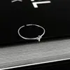 Anillo Abierto de Plata de Ley 925 con Diseño de Cruz Zirconia para Mujer Estilo Simple ins Nicho Gama Alta Novia Color Libre para Mujer