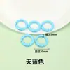 Anillo Abierto de Cierre de Primavera Pintado de Colores Accesorios para Joyería DIY Llavero Cadena para Teléfono Colgador de Bolso Anillo de Resorte