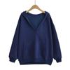 Sudadera elegante y cómoda de manga larga con capucha, nueva moda de otoño, holgada y combinable S21013