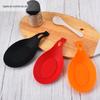 Almofada de silicone para colher Almofada de silicone colorida em forma de concha para assento de colher Almofada de silicone para colher Almofada de armazenamento criativa