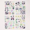 Adesivos panda fosco venda única fofo desenho animado fosco adesivos para animais de estimação decorativos capa de telefone copo de água adesivos de cartão goo